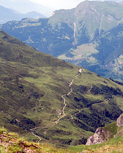 Talansicht vom Hörnli Talansicht vom Hörnli