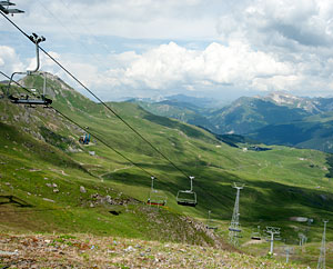 Seilbahn und Lift am Hörnli/ Arosa Seilbahn und Lift am Hörnli/ Arosa