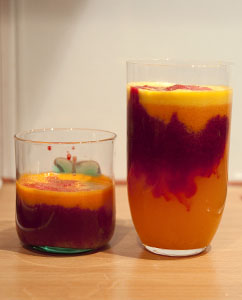 Apfelsine-Apfel-Möhre-Rote-Beete-Smoothie