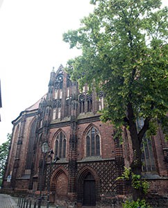 St. Katherinen, dreischiffige, gotische Backsteinkirche