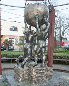 Wikipedia-Denkmal in Slubice